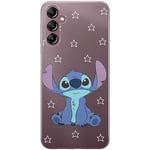 ERT GROUP Coque de téléphone Portable pour Samsung A14 4G/5G Original et sous Licence Officielle Disney Motif Stitch 006 Parfaitement adapté à la Forme du téléphone Portable, partiel imprimé