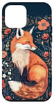 Coque pour iPhone 12 mini Renard Fleurs Forêt Animal Mignon Renard