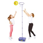 Swingball All Surface Jeu S'entraîner au Netball dans Le Jardin | S'amuser en Plein air pour Les Enfants de 6 Ans et Plus Toute, 7238, Violet, H250 x W40 x D48cm