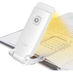 Kartokner - Lampe de Lecture usb Liseuses led Rechargeable avec Lampe de lecture pour lire au lit Pince 3 Niveaux Luminosité Réglable Pliable mini