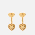 Kate Spade New York Heart Gold-Tone Huggie Earrings