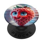 Frigo glacé fantaisie fraise PopSockets PopGrip Interchangeable