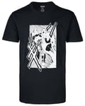 Son Gohan VS Cell Forme Parfaite Dragon Saiyajin Super Goku Ball Kakarotto Saiyan Roshi Japonais Anime 100% Coton Col Rond à Manche Courte Homme T-Shirt Tee Shirt（Noir，M）