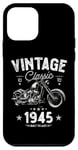 Coque pour iPhone 12 mini Moto Chopper vintage 1945 80e anniversaire classique rétro