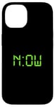 Coque pour iPhone 14 Motif vert vieilli The Time Is Now