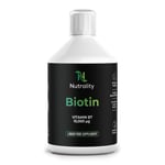 Nutrality Liquid Biotin 10,000mcg | Extra Strength Vitamin C & B7 Supplement