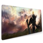 Final Fantasy VII Large Gaming Mouse Pad (35.43 X 15.75X 0.12inch) Extended Ergonomic for Computers Thick Keyboard Mouse Mat Non-Slip Rubber Base Mousepad