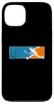 Coque pour iPhone 13 Joueur de squash rapide avec raquette de tennis