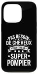 Coque pour iPhone 13 Pro Super Pompier Humour Cadeau Pompier Homme Chauve Pompier