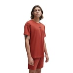 HUGO Men's Linked T-Shirt Pajama Bottom, Dark Red609, L