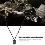 4Pcs Black Tourmaline Pendant Necklace Radiation Reduction For Stylish Dressi UK