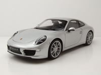 Porsche 911 (991) Carrera S 2012 Argent Maquette de Voiture 1:18 Welly