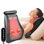 Snailax Masseur De Dos, Appareil De Massage Shiatsu Pour Bas Du Dos& Cou Avec Chaleur, Coussin De Massage 3d Pour Dos/Cou/éPaules/Jambes, Cadeau Maman, Papa Femme Homme