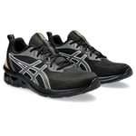 Asics Men's Gel-Quantum 90 IV Sneaker, Warna Black Bright Sunstone, 7.5 UK