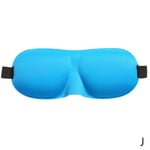 3D Travel Eye Mask Sömn vadderad Shade Cover Vila Slappna av att sova blue one-size