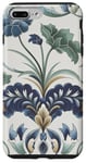 Coque pour iPhone 7 Plus/8 Plus Bleu Floral Botanique Femme