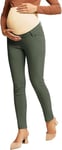 Maacie Pantalon de Grossesse Pantalon de Tous Les Jours pour Femme Business Casual Pantalon de Grossesse Extensible Taille Haute