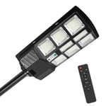 Lospitch 300W Lampadaire LED solaire avec détecteur de mouvement Jardin IP67 APPLIQUE EXTERIEURE