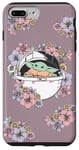 Coque pour iPhone 7 Plus/8 Plus Star Wars The Mandalorian The Child Floral Jumble