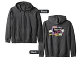 Invader Zim Logo With Gir And Dib Zip Hoodie