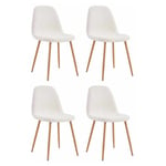 Lot de 4 Chaises Scandinaves Freya 86cm Blanc