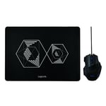 LogiLink ID0162 Gaming Combo Set Mouse and Mouse Mat with Precise Optical Sensor Black