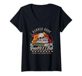 Womens Banned Book Reader's Club Reading Lover Bookish Librarian V-Neck T-Shirt