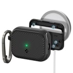 Spigen MAG ARMOR MAGSAFE Apple AIRPODS PRO 1 / 2 MATTE BLACK (Couvercle de l'?tui de chargement), ?tui pour ?couteurs + casque, Noir