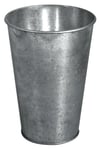 Rayher 46277000 Vase Décoratif en Zinc – 7,5-11,5 cm Ø – Argent