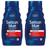 SELSUN BLUE - MEDICATED SHAMPOO - ANTI DANDRUFF - 2 X 325ML - 2 Pack UK Seller