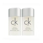 2-pack Calvin Klein Ck One Deostick 75ml Transparent