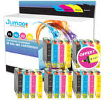 20 cartouche jet d'encre Jumao compatibles pour Epson Expression Home XP345 445 +Fluo offert