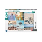 Puzzle 2000 pièces - Nathan - En bord de plage - Paysage et nature - Adulte