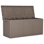 COFFRE D'EXTERIEUR - RANGEMENT D'EXTERIEUR - BAO Boîte de rangement de jardin 270 L Marron PP Rotin - 7658796736868