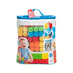 ColorBaby ColorBaby-49277 Enfants 60 bébés 1 an, Jeux géants, Blocs Jouet, Sac pièces de Construction (49277), Classique