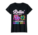 12th Birthday Shirt Girl 12 Year Old Roller Skate Skating T-Shirt