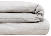 Calvin Klein Housse de Couette Moderne en Coton uni 1 pièce, King Size, Coton Modal 170 g/m² (Gris)