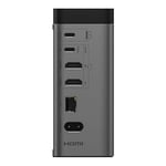 Belkin USB-C Hub, 11-in-1 Pro GaN Dock 150W, Multi-Port Docking Station w/USB-C, USB-A, Ethernet, SD, MicroSD, 3.5mm Port, 4K HDMI Ports for Triple Monitor Display - Compatible w/MacBook Pro & More