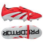 adidas Predator Elite Fold-over Tongue Fg Pure Victory - Lucid Red/vit/svart Barn - Gräs (Fg), storlek 36