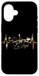 Coque pour iPhone 16 Las Vegas Silhouette Battement Coeur J'adore Las Vegas