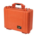 PELI 1550 valise de protection antichoc, étanche à l'eau et à la poussière IP67, capacité de33L, fabriquée en Allemagne, avec insert en mousse personnalisable, couleur: orange