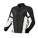 OZONE MOTO Delta IV Veste de Moto Homme | Membrane Imperméable | Protecteurs Coudes et Épaules | 3 Canaux de Ventilation | Éléments réfléchissants | 4 Poches