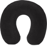 Amazon Basics Memory Foam Travel Neck Pillow with Removable Cover and Elastic C