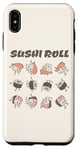 Coque pour iPhone XS Max Mignon Kawaii Rouleau de Sushi Dessin animé Dessin animé Japonais Nourriture Anime