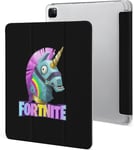 Étui Pour Ipad Pro 2021 Fortnite 12,9 Pouces Type D'ordinateur Portable Support À Trois Volets Avec Porte-Stylo Réveil/Veille Automatique