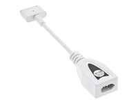 InLine Notebook TIP M16B - Adaptateur pour prise d'alimentation - 16.5 V - 3.65 A - blanc - pour Apple MagSafe 2