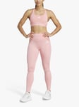 adidas Women's Optime Essentials Stash Pocket Full-Length Leggings, Semi Pink Spark