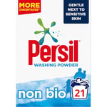 Persil Non Bio Washing Powder 100% recyclable pack for stain removal that's gentle next to sensitive skin 1.05 kg (21 washes) (Package may vary)