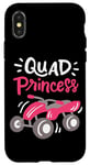 Coque pour iPhone X/XS Femme Quad Lover ATV Rider Offroad Quad Bike