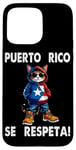 Coque pour iPhone 15 Pro Max Puerto Rico Se Respeta! PR Drapeau Boricua Chat